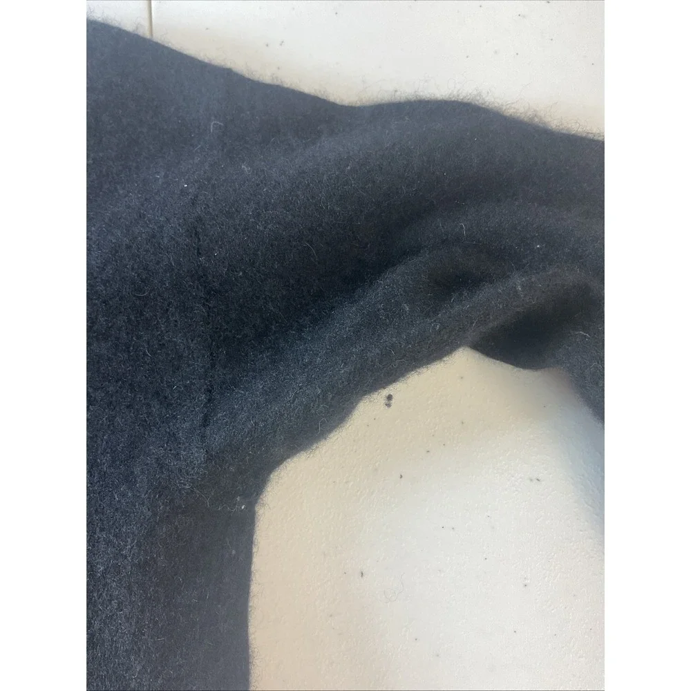 Aqua 100% cashmere new york‎ crewneck Sweater Black M Pullover Soft Exclusive
